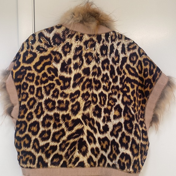 Just Cavalli arctic fox fur reversible vest, size S/M - Picture 13 of 16
